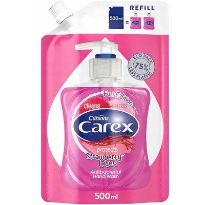 CAREX Mydło w płynie STRAWBERRY CANDY 500ml ZAPAS
