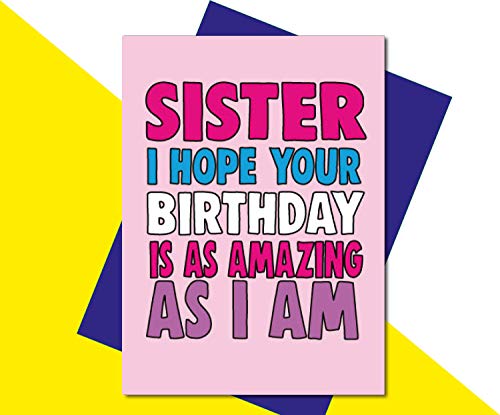 Kartka urodzinowa siostry zabawna C627