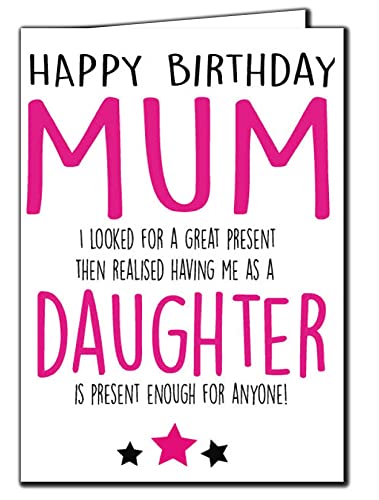 Zabawna kartka urodzinowa niegrzeczna - prezent dla mamy córki C247