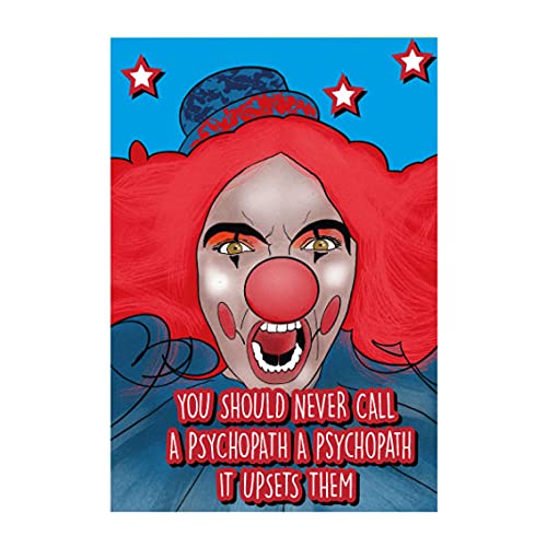 Kartka urodzinowa 'Killing Eve, Eve and Villanelle' 'Never Call a Psychopath' IN29