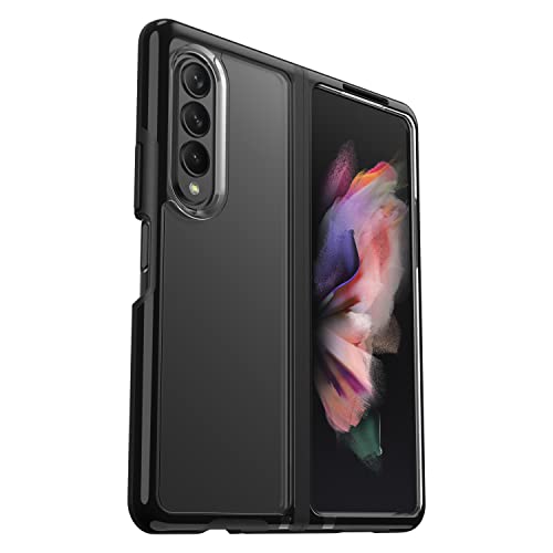 OtterBox Symmetry Flex Etui do Samsung Galaxy Z Fold3 5G, Odporny na Wstrząsy, Elegancki Dwuczęściowy Futerał Ochronny, Dwukrotna Przetestowany Zgodnie ze Standardami Wojskowymi, Przezroczyste/Czarne