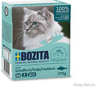 BOZITA Kawałki w galaretce z dorszem 370g
