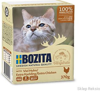 BOZITA Kawałki w galaretce z dużą ilością kurczaka 370g