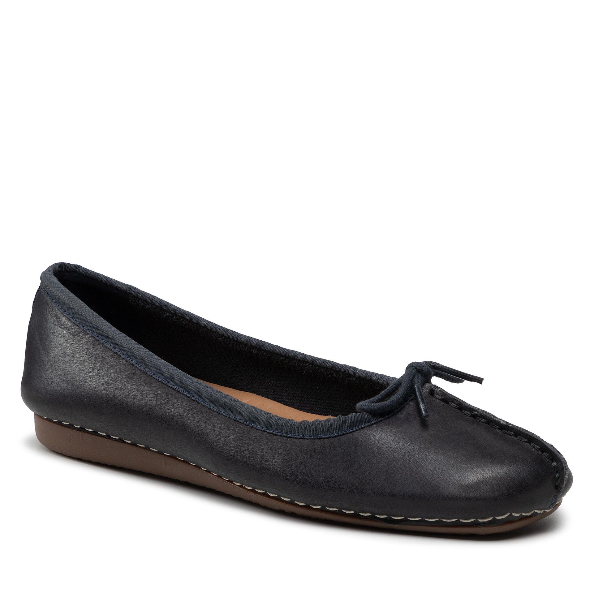 Clarks Baleriny Freckle Ice 203529324 Navy Leather