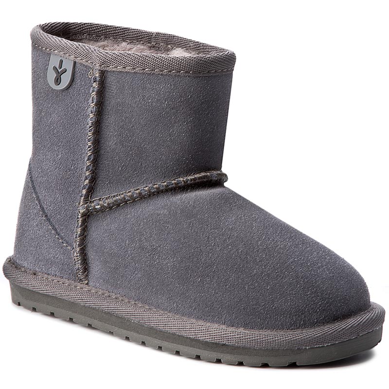 Buty EMU AUSTRALIA - Wallaby Mini K10103 Charcoal/Anthracite