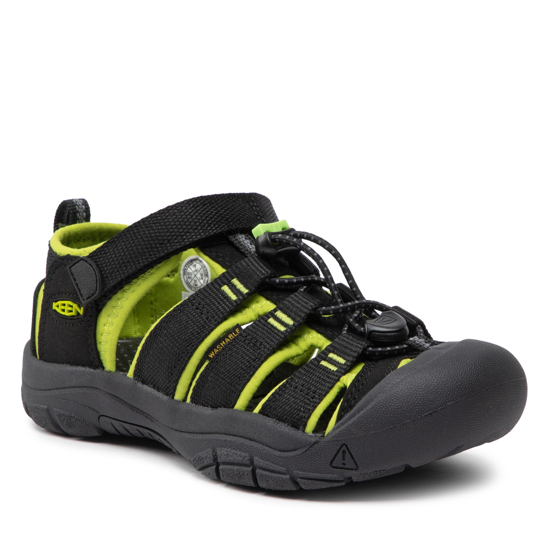 Keen Sandały Newport H2 1009965 Black/Lime Green