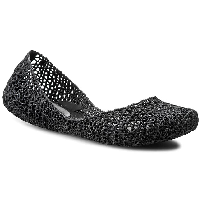 Melissa Baleriny Campana Papel VII Ad 31512 Black Glitter 52682