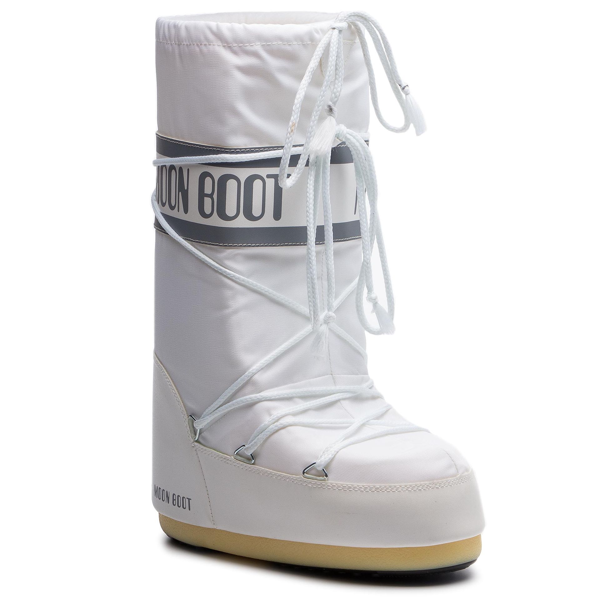 Śniegowce MOON BOOT - Nylon 14004400006 Bianco