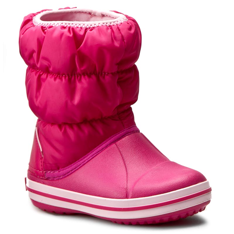 Crocs Śniegowce Winter Puff Boot Kids 14613 Candy Pink