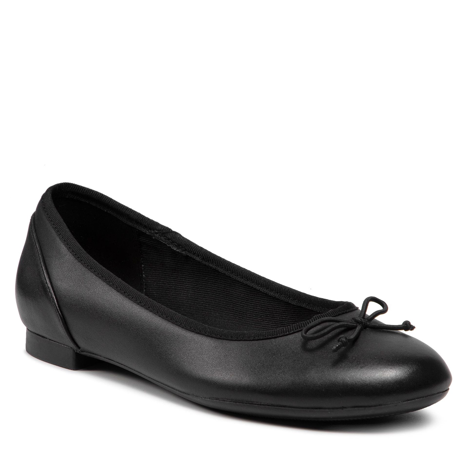 Clarks Baleriny Couture Bloom 261154854 Black Leather