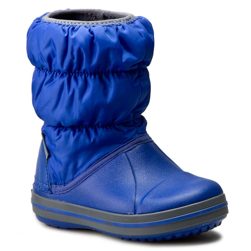 Crocs Śniegowce Winter Puff Boot Kids 14613 Cerulean Blue/Light Grey