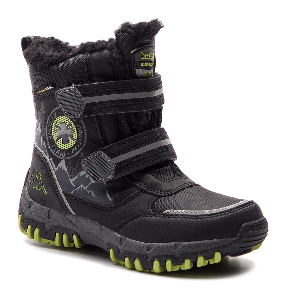 Kappa Śniegowce Rescue Tex K 260581K Black/Lime 1133