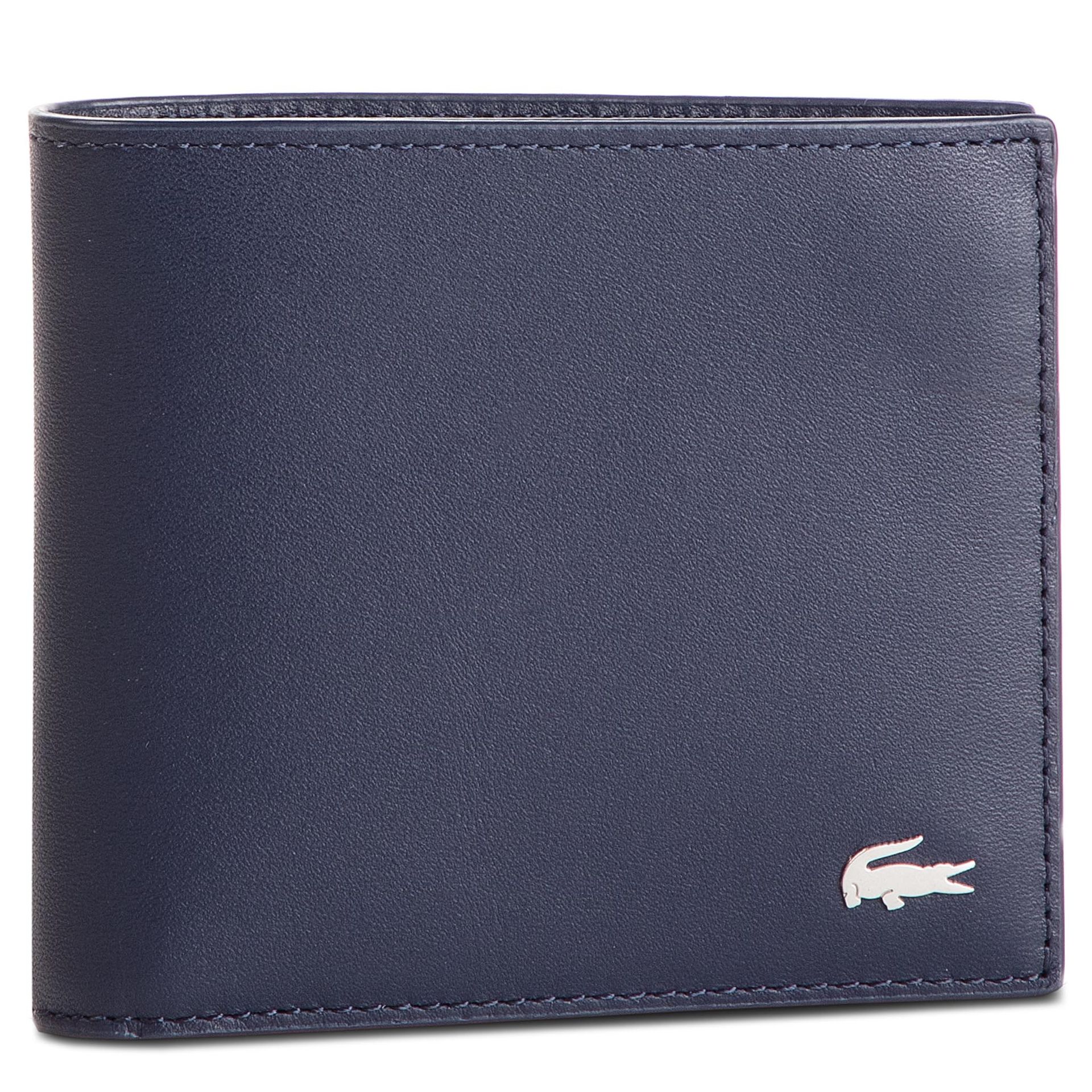 Lacoste Duży Portfel Męski M Billfold Coin NH1112FG Peacoat 021