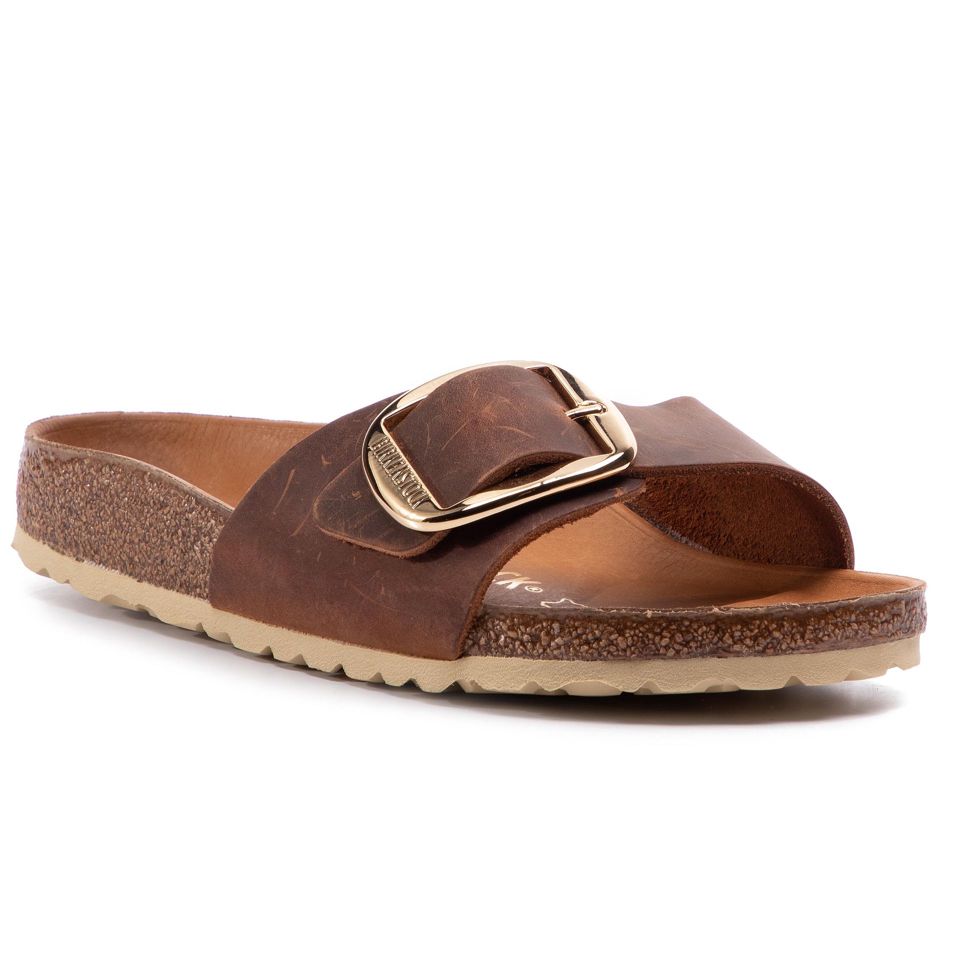 Klapki BIRKENSTOCK - Madrid Big Buckle 1006525 Cognac