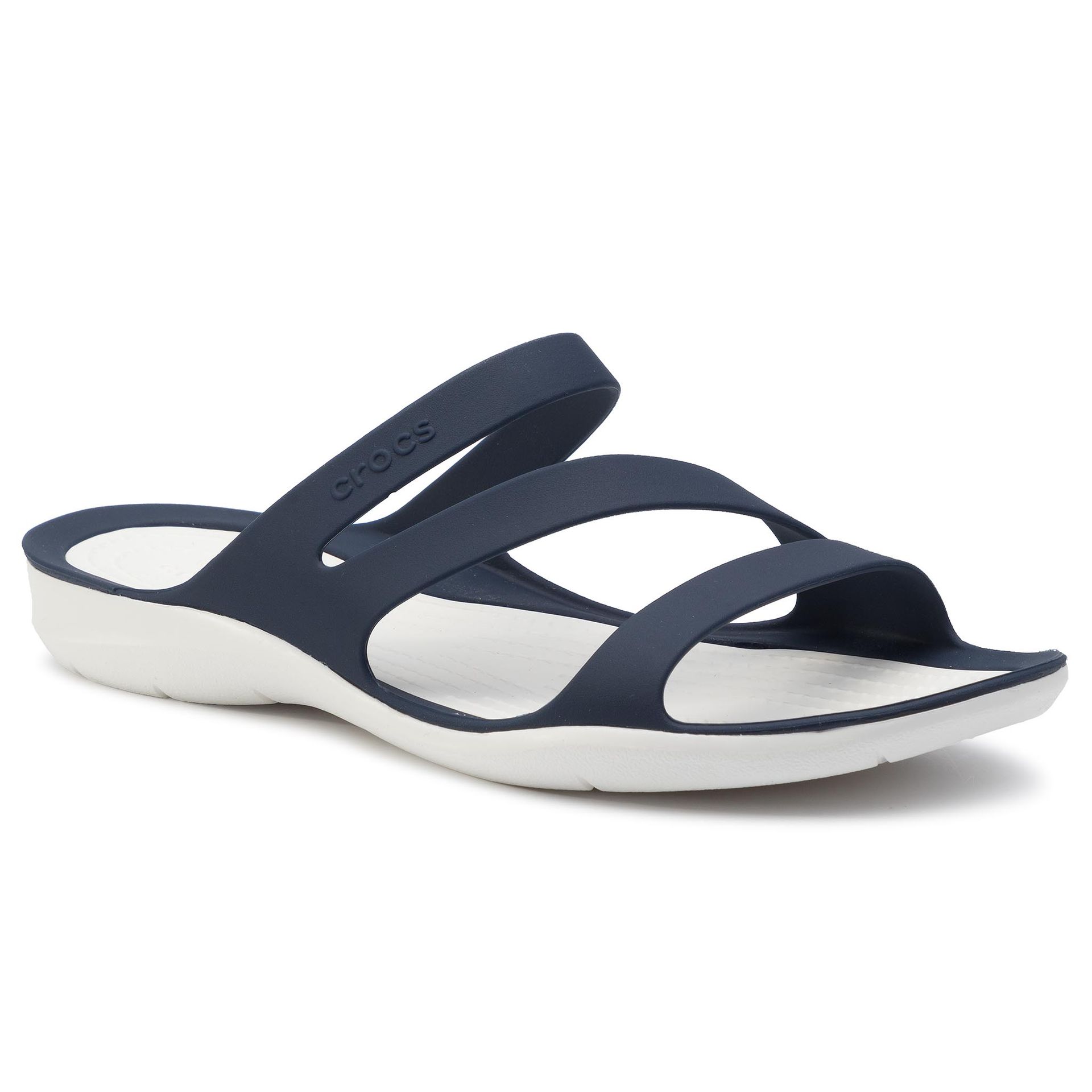 Crocs Klapki Swiftwater Sandal W 203998 Navy/White