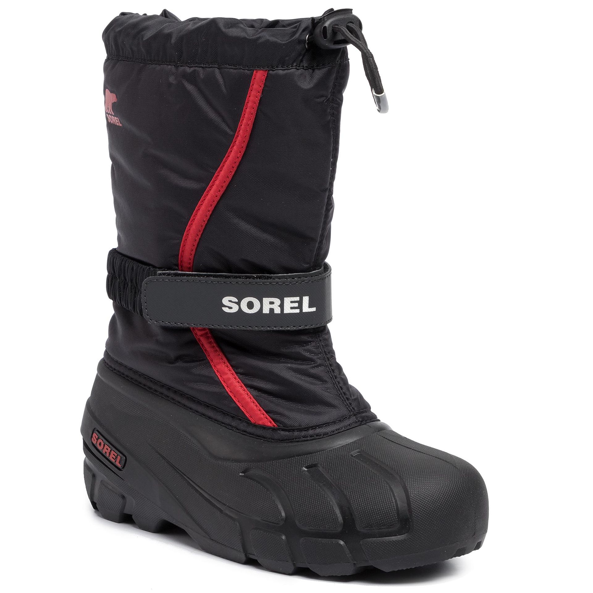 Sorel Śniegowce Youth Flurry NY1965 Black/Bright Red