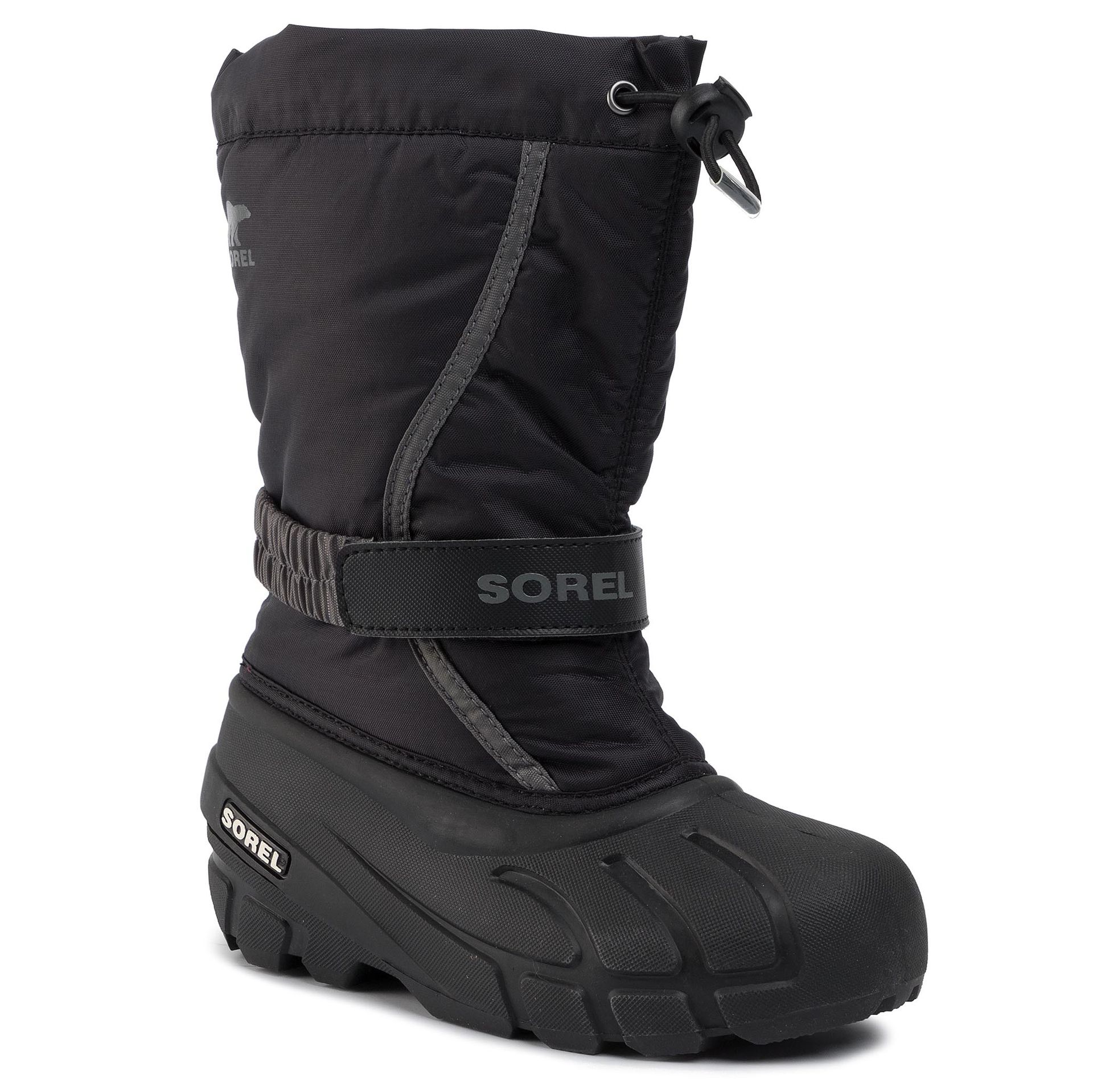 Sorel Śniegowce Youth Flurry NY1965 Black/City Grey 016