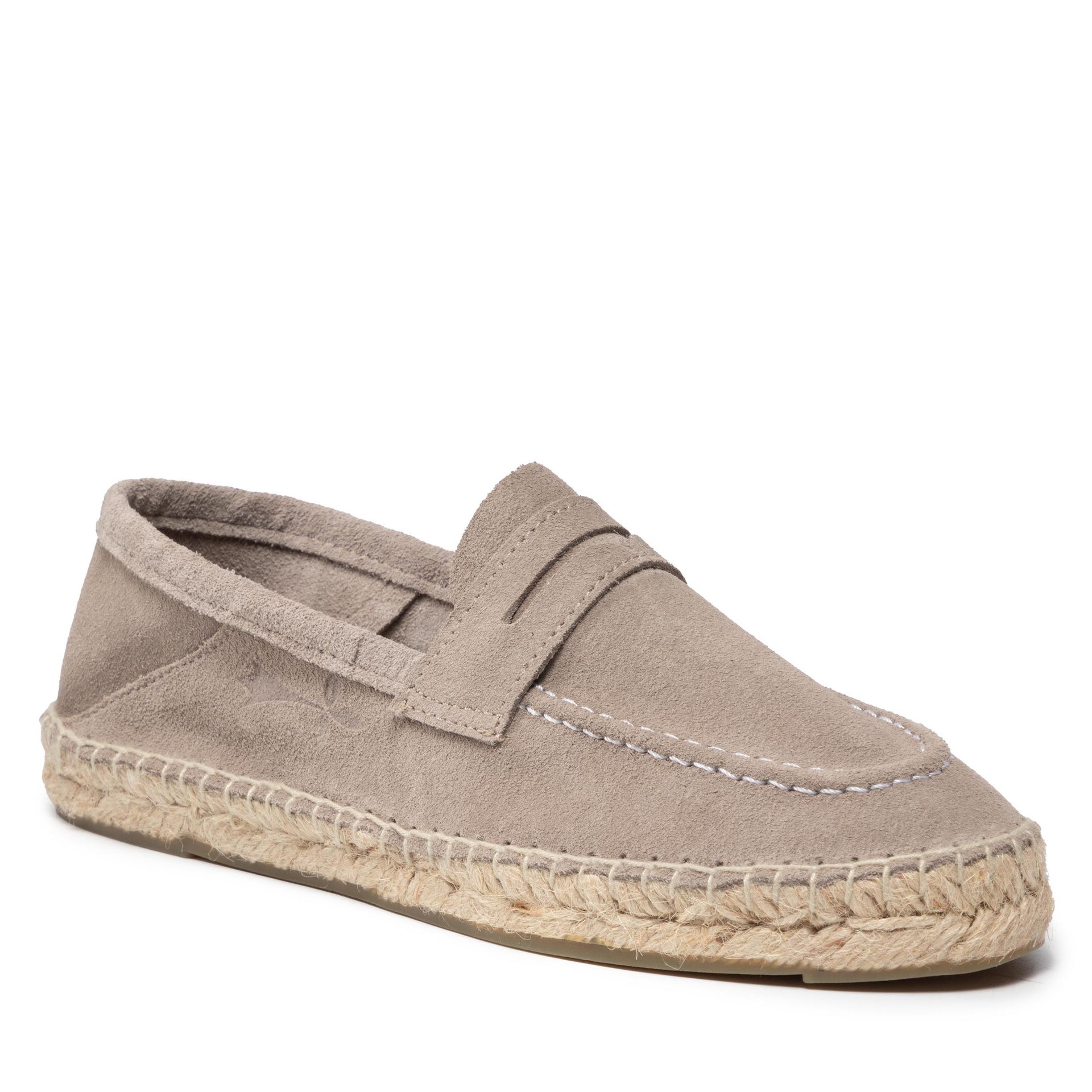 Espadryle MANEBI - Loafers W W 1.9 LW Vintage Taupe Szary