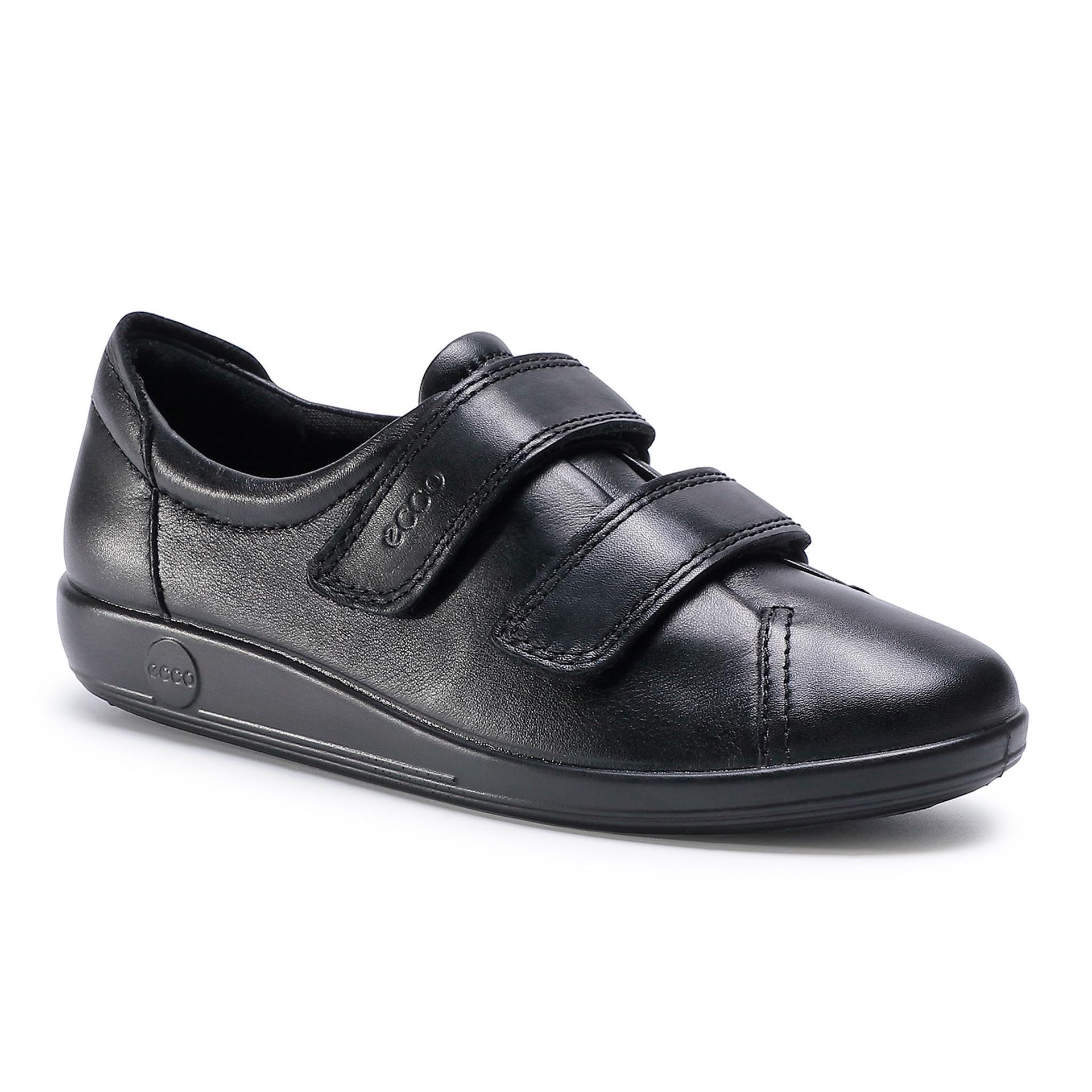 Ecco Półbuty Soft 2.0 20651356723 Black With Black Sole