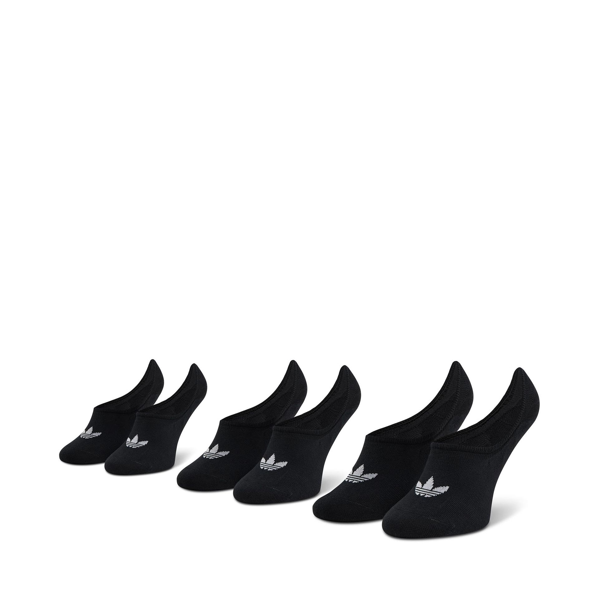 Adidas Zestaw 3 par stopek unisex No-Show Socks 3P FM0677 Black