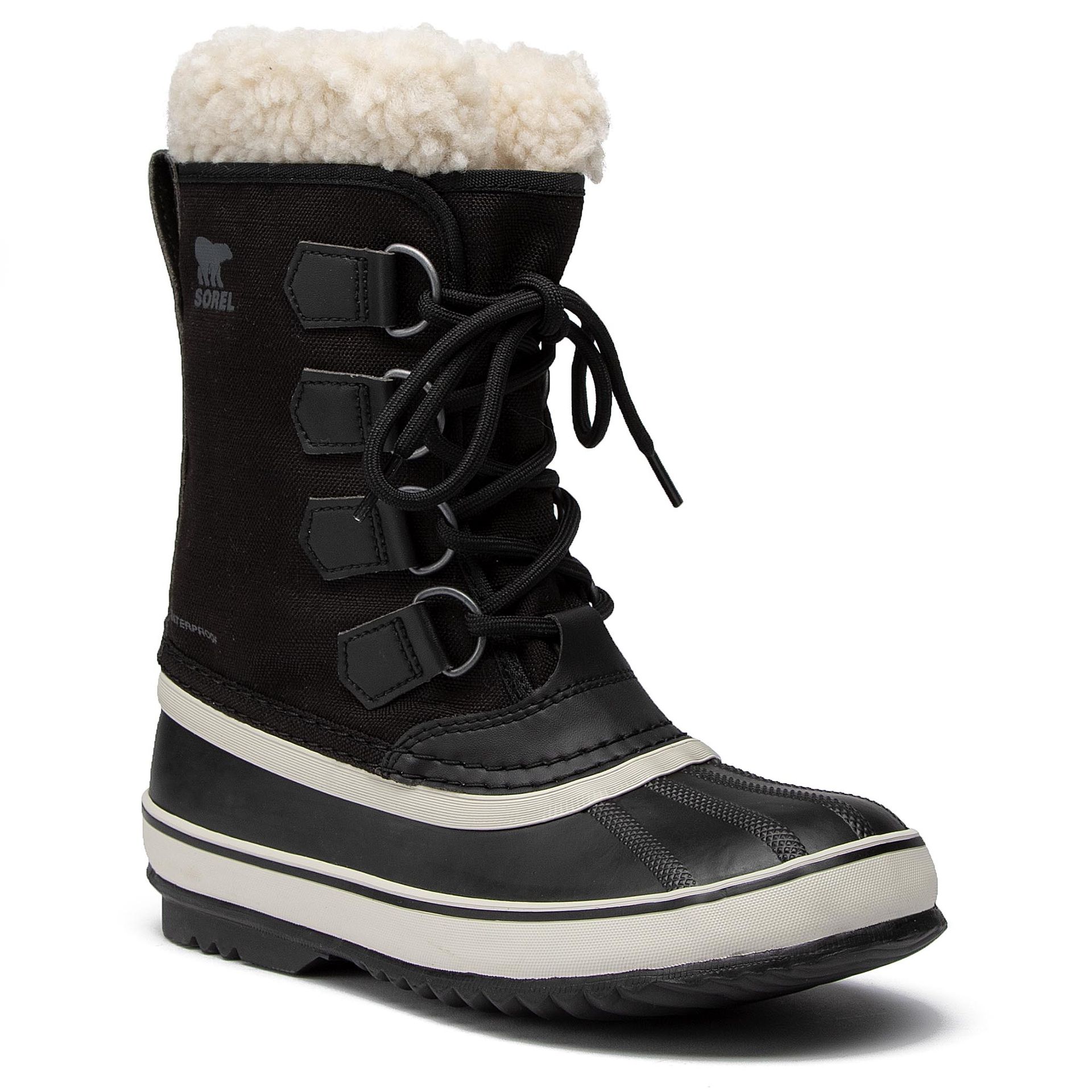 Sorel Śniegowce Winter Carnival NL3483 Black/Stone 011