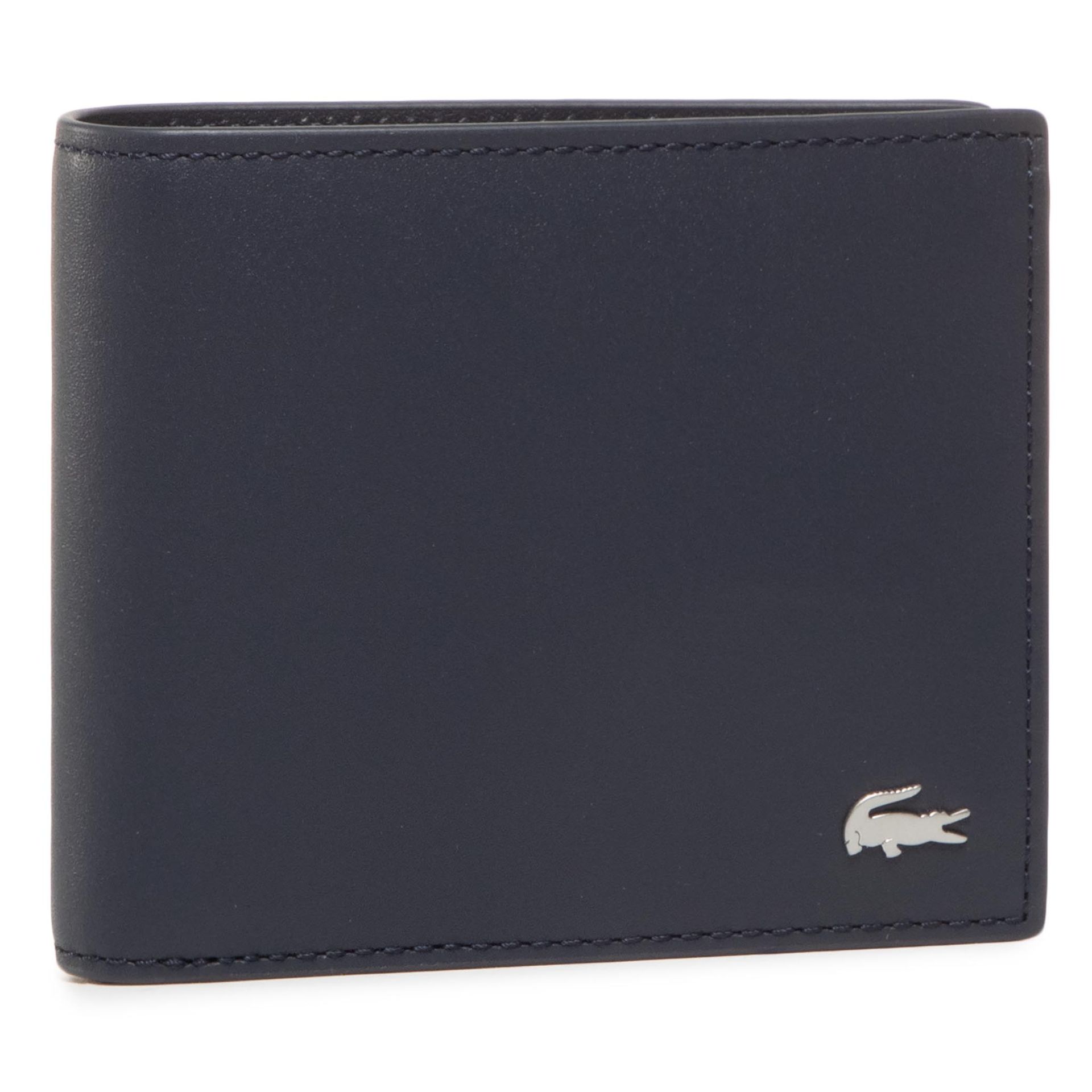 Lacoste Duży Portfel Męski Small Billfold NH1115FG Marine 166