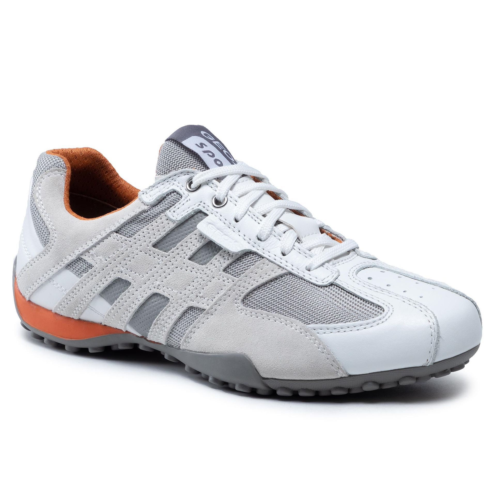 Półbuty Geox U Snake K U4207K 08514 C1405 Optic White