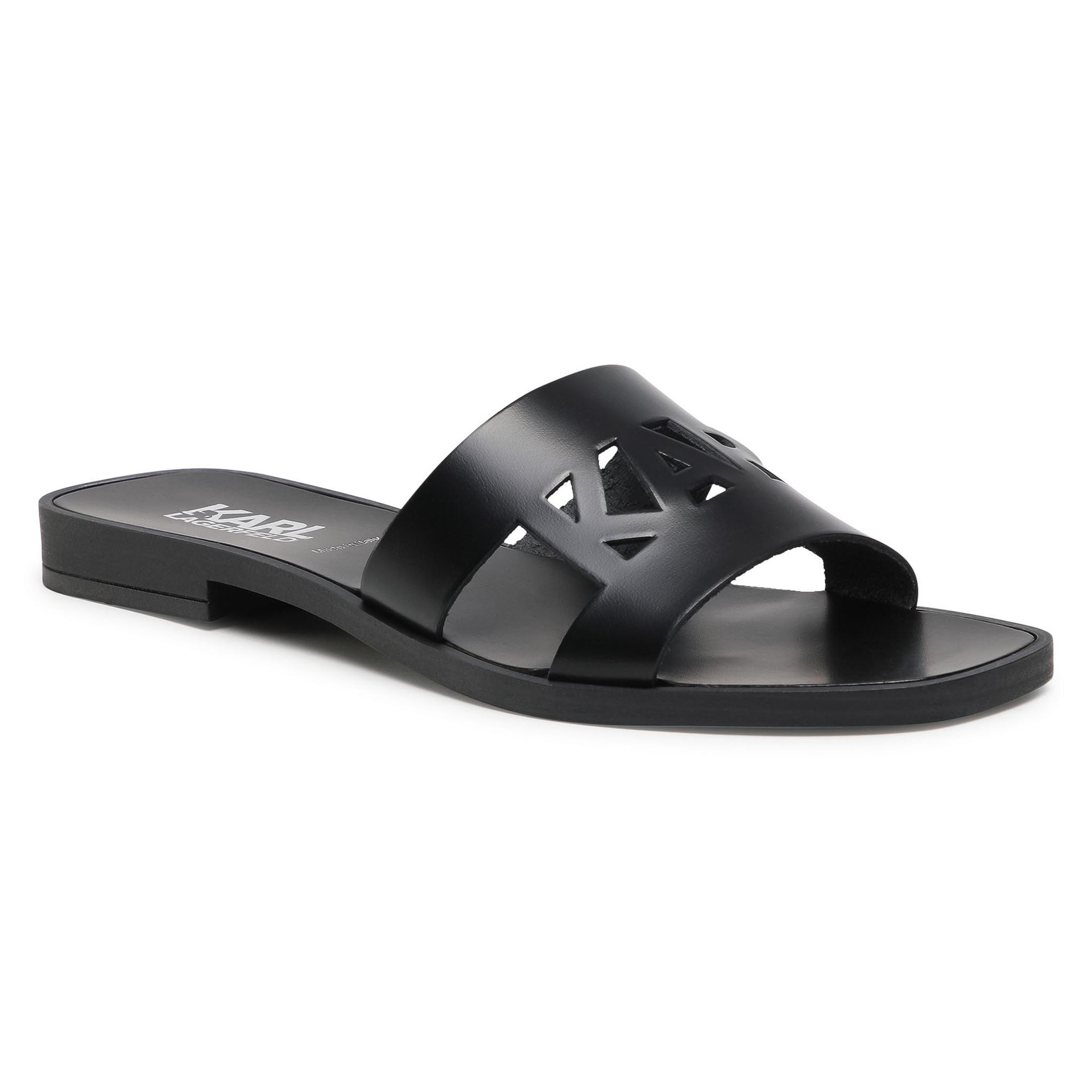 Lagerfeld Klapki KARL KL80405 Black Lthr/Mono
