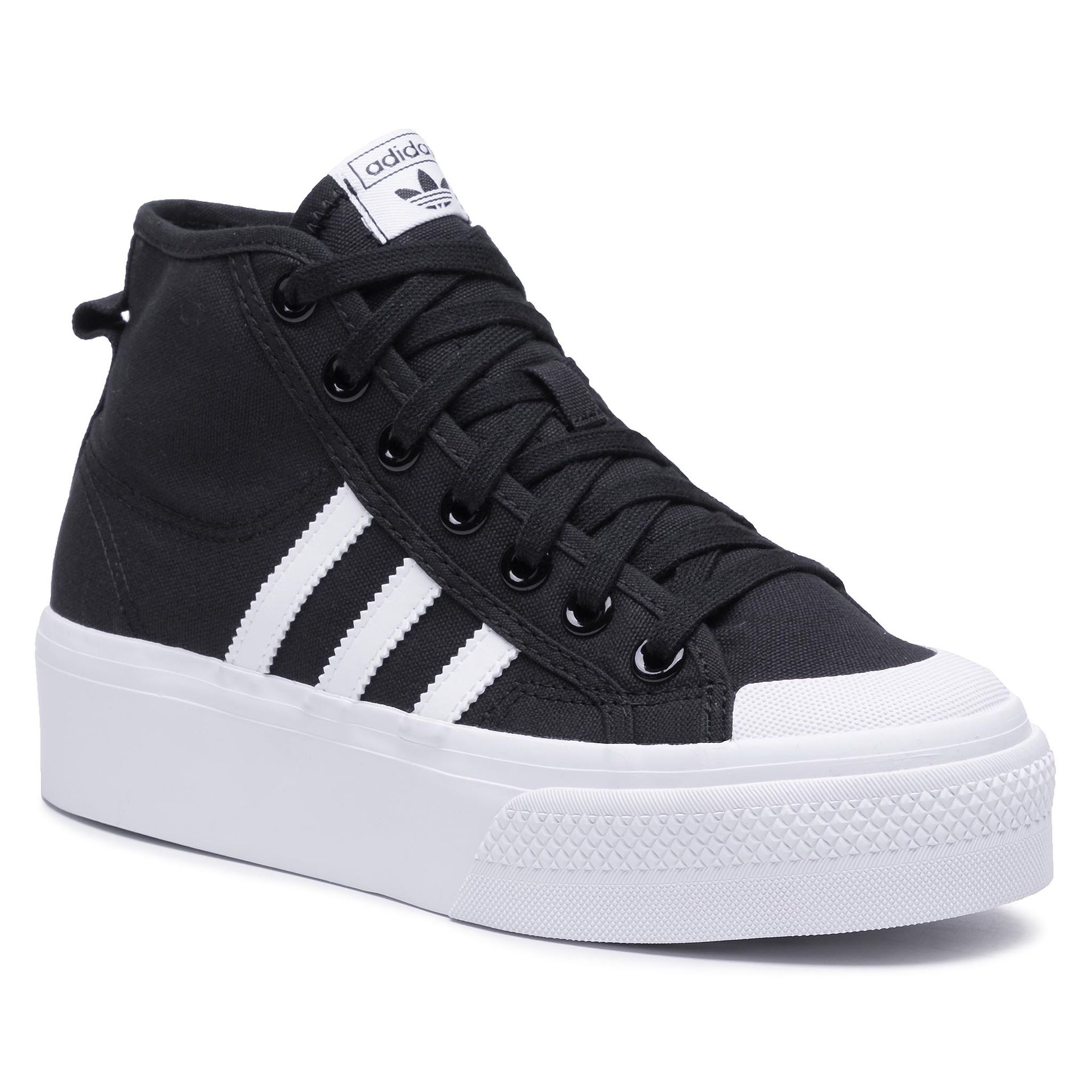 Adidas Buty Nizza Platform Mid W FY2783 Cblack/Ftwwht/Ftwwht