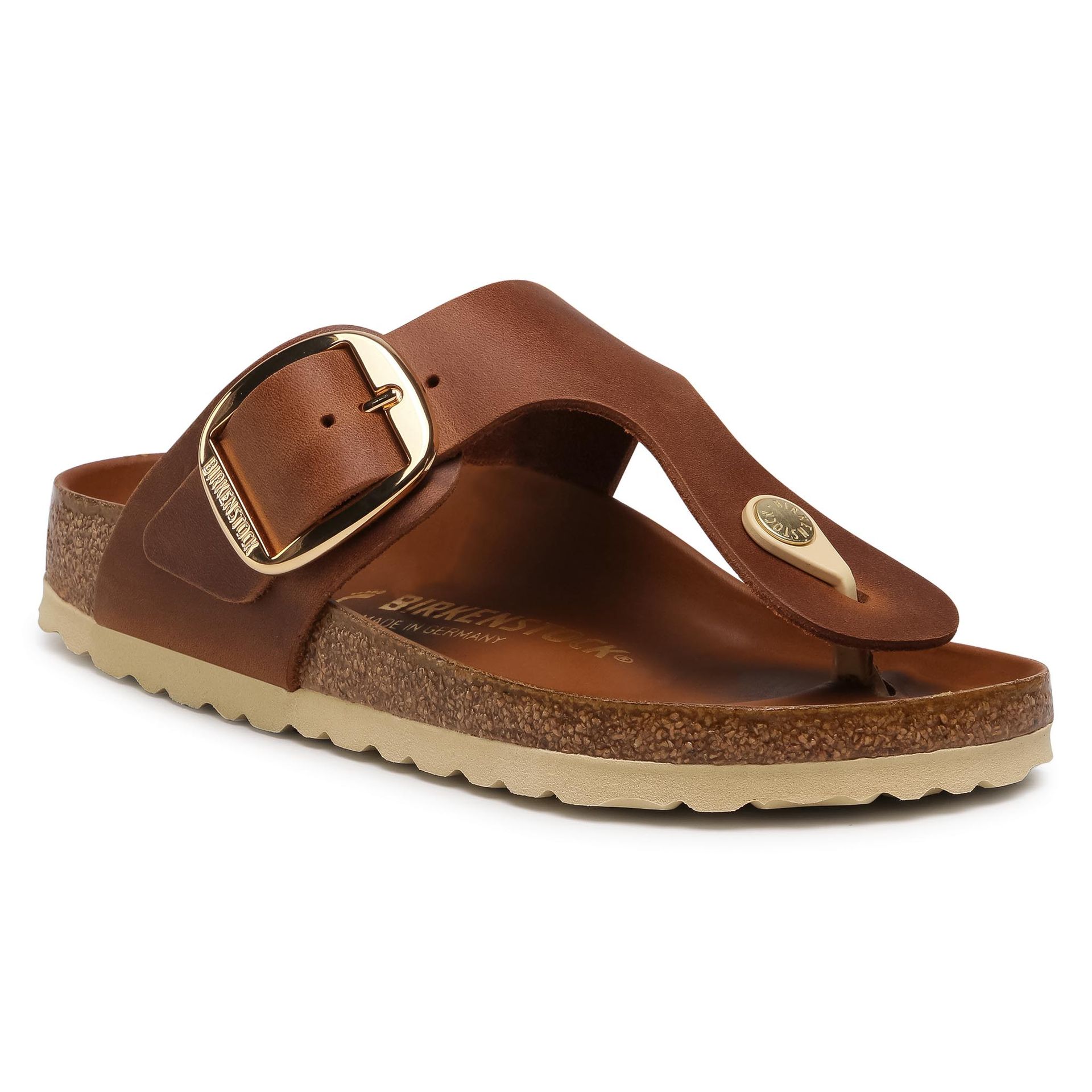 Japonki BIRKENSTOCK - Gizeh Big Buckle 1018785 Cognac