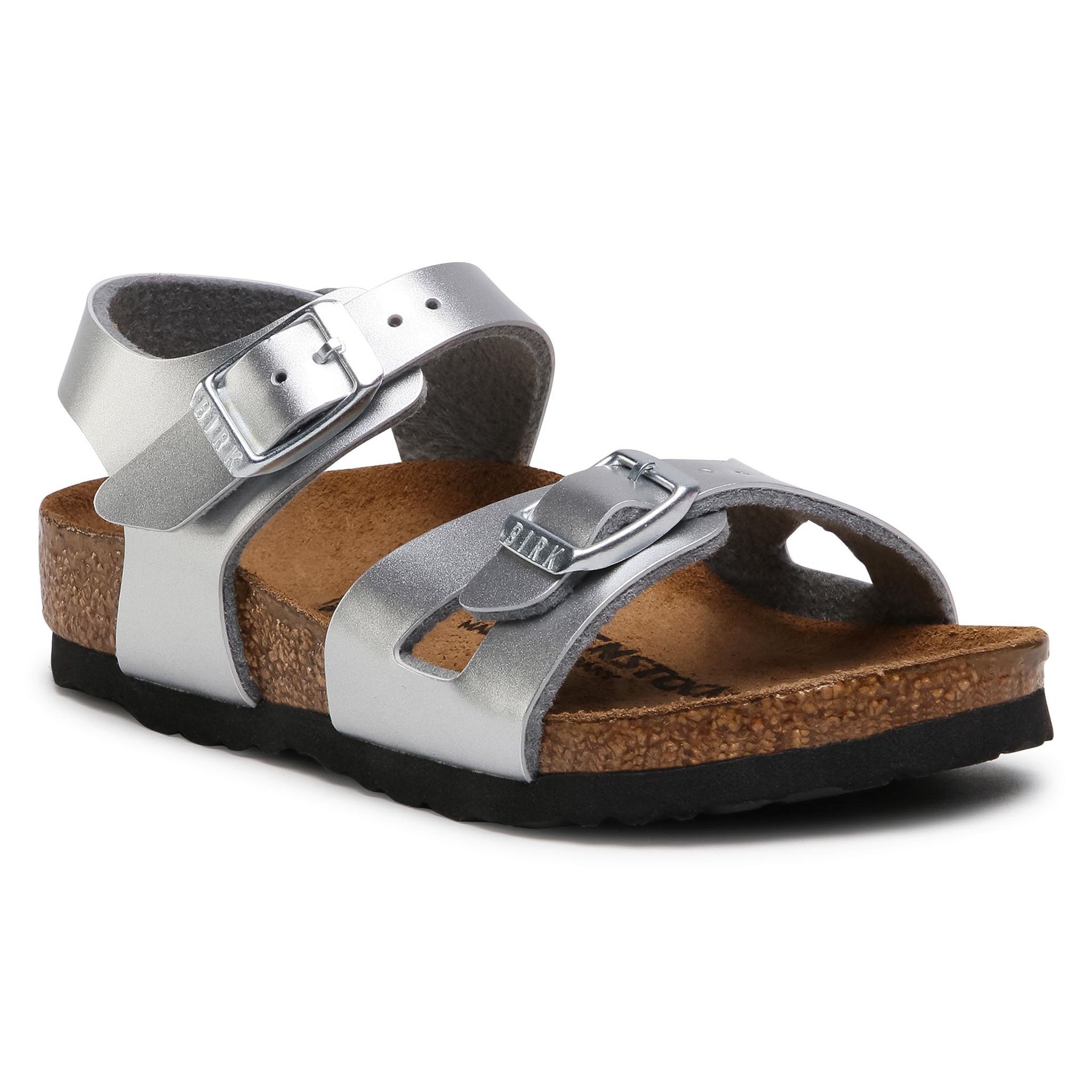 Birkenstock Sandały Rio Kids 1019201 Electric Metallic Silver
