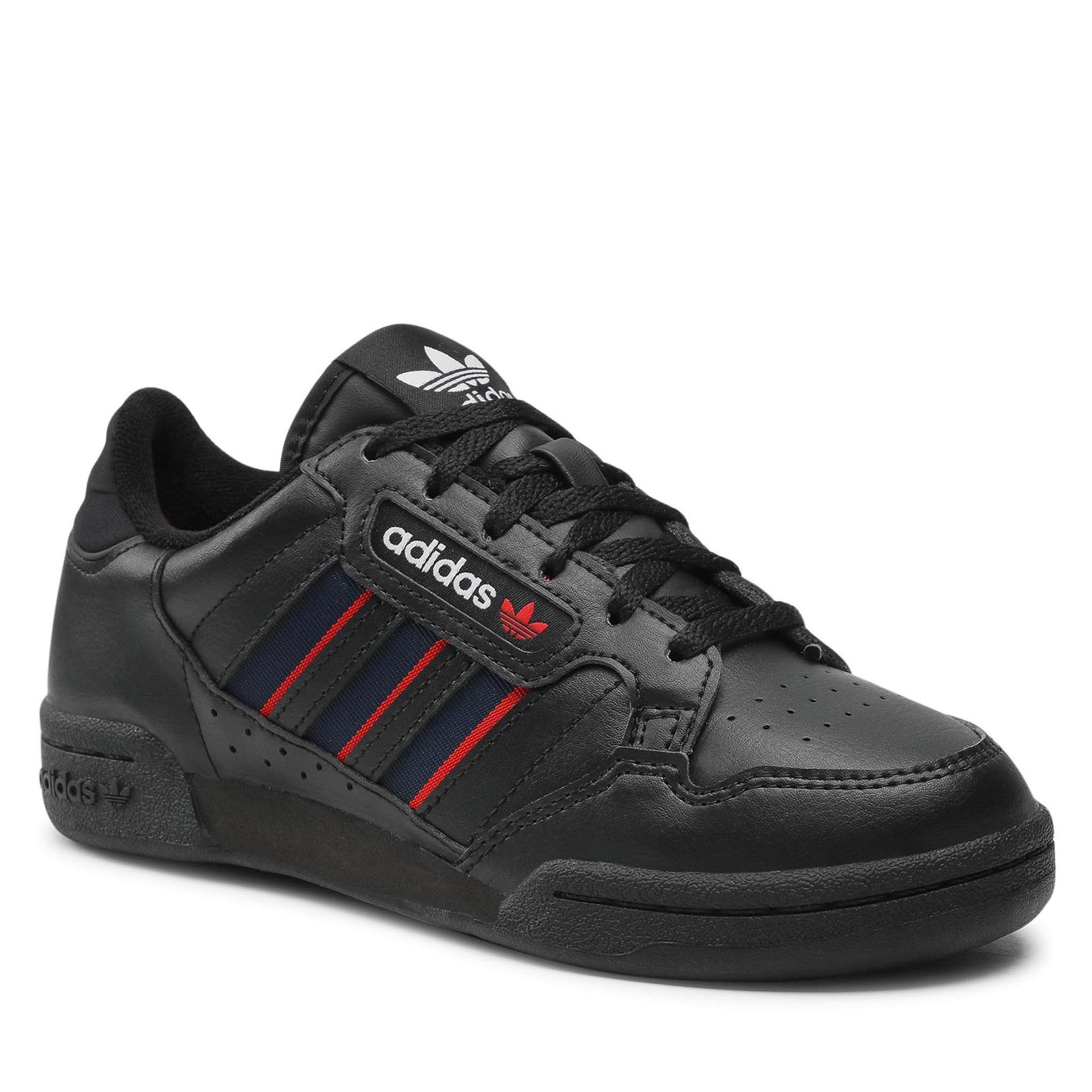Buty sportowe męskie - Adidas Buty Continental 80 Stripes J FY2698 Cblack/Conavy/Vivred - grafika 1