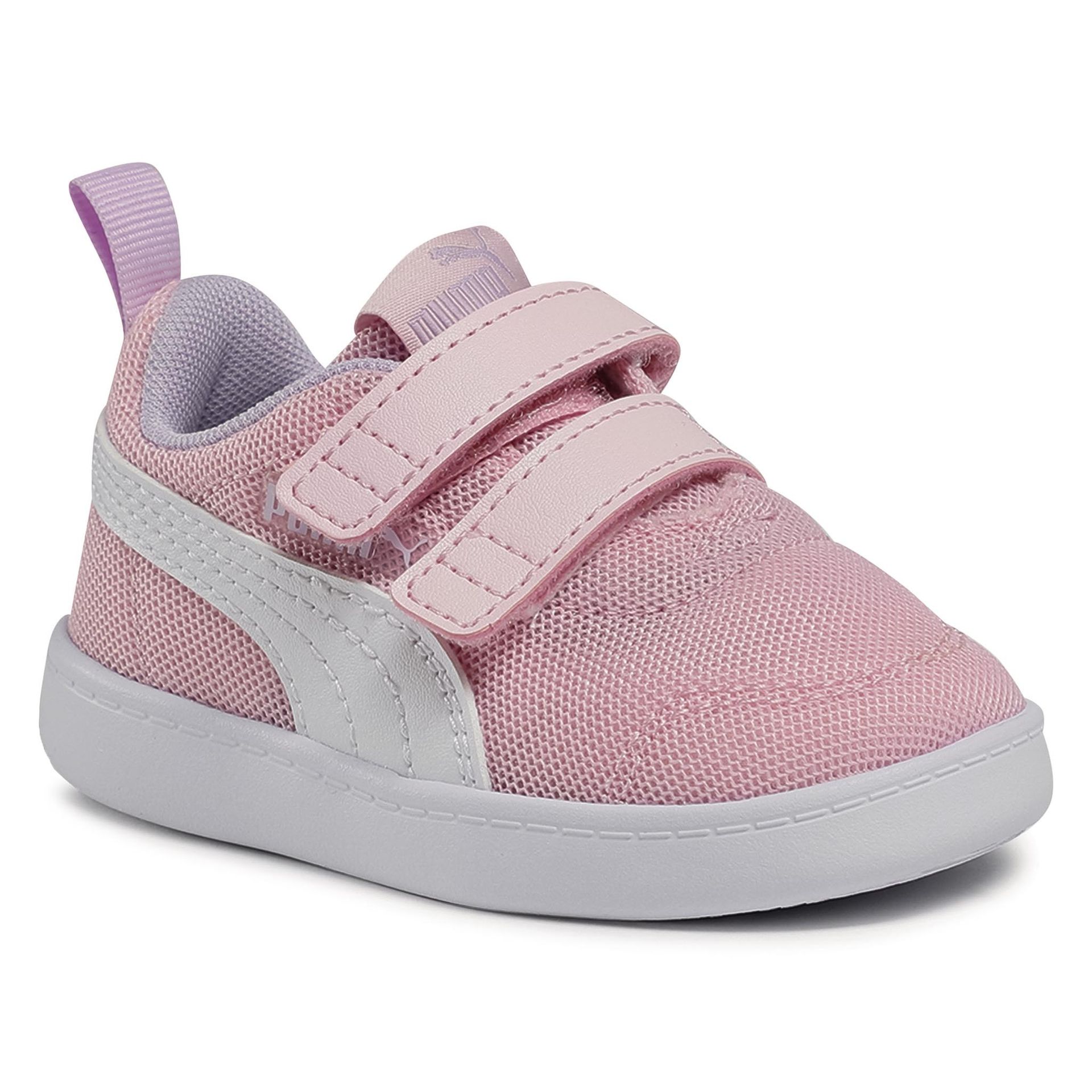 Puma Sneakersy Courtflex v2 Mesh V Inf 371759 08 Pink Lady White