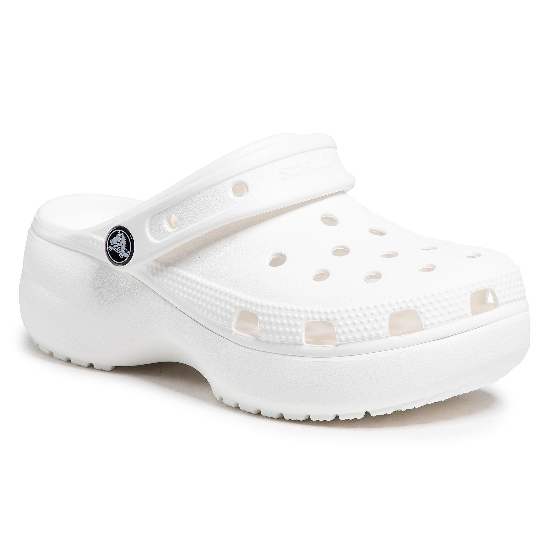 Crocs Klapki Classic Platform Clog W 206750 White