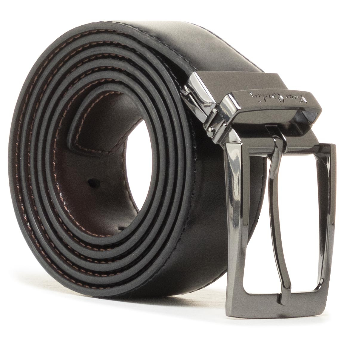 Pierre Cardin Pasek Męski FWJX5 Black/Brown
