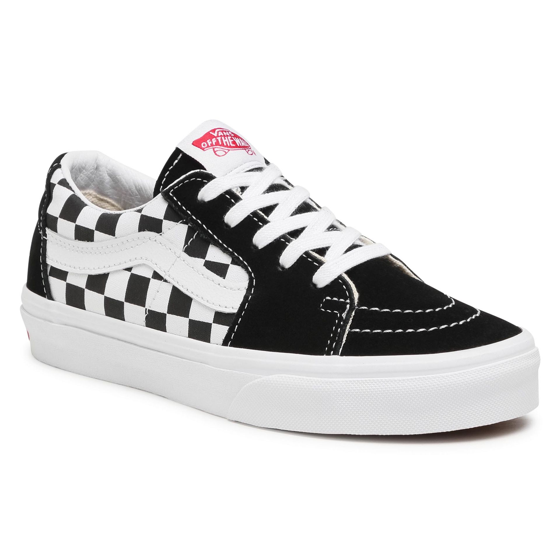 Vans Tenisówki Sk8-Low VN0A4UUK4W71 (Canvas/Suede)Blkchckrbrd