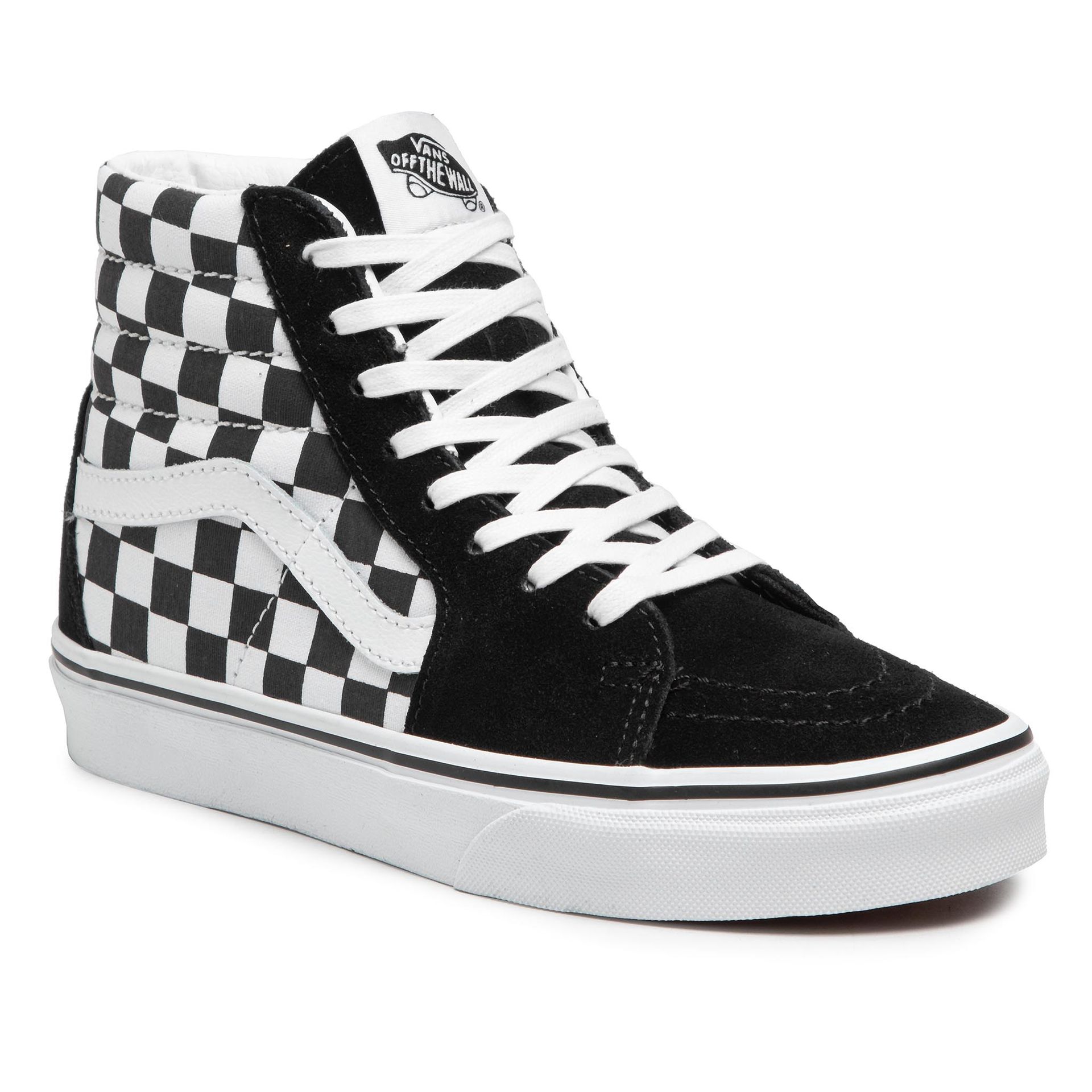 Vans Sneakersy Sk8-Hi VN0A32QGHRK1 (Checkerboard) Blk/Tr Wht