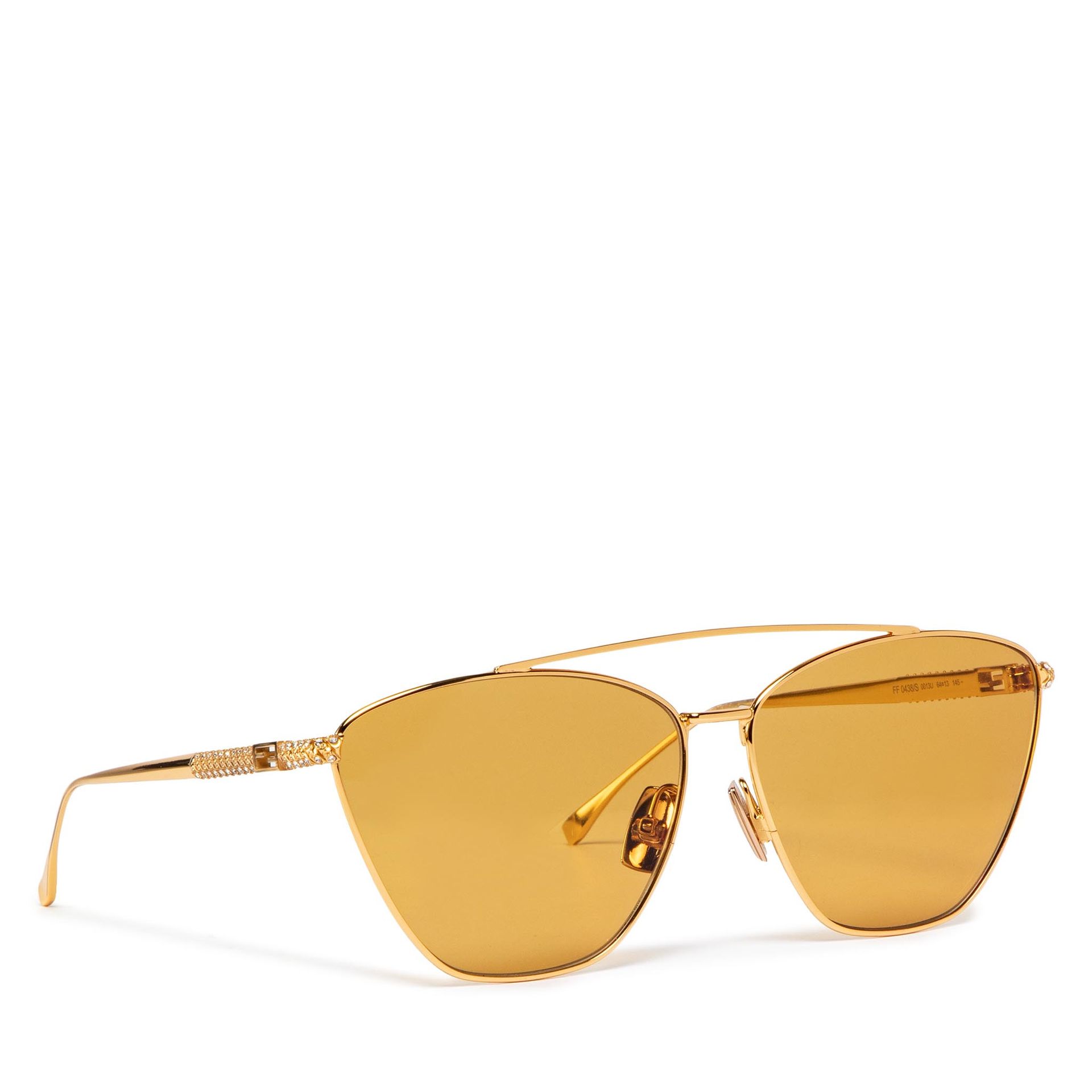 Fendi Okulary przeciwsłoneczne FF 0438/S Yellow/Gold 001 1