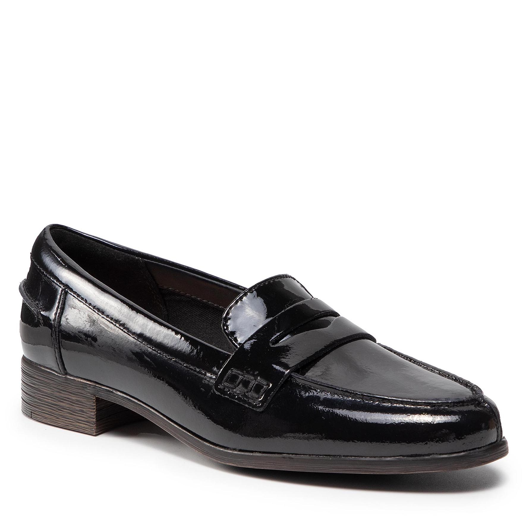 Clarks Półbuty Hamble Loafer 261475364 Black Patent