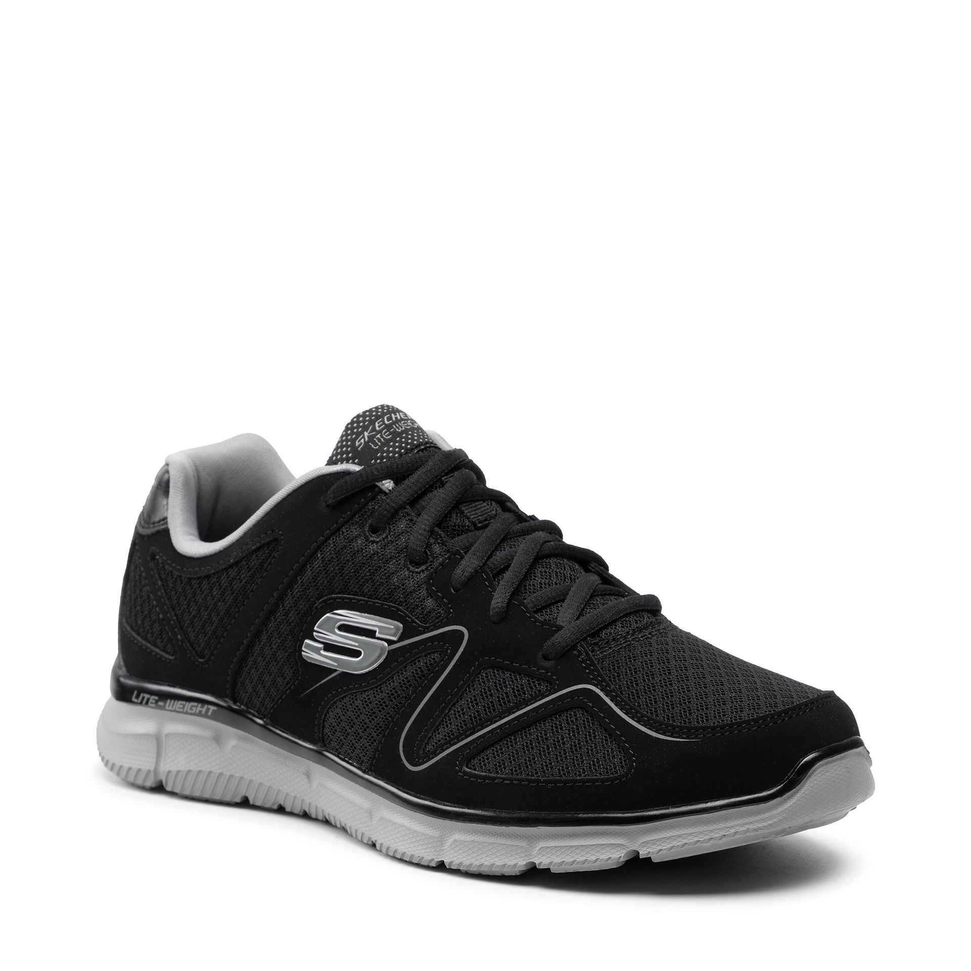 Skechers męski Sneaker Flash Point Black/Gray -  czarny -  47.5 EU 58350/BKGY