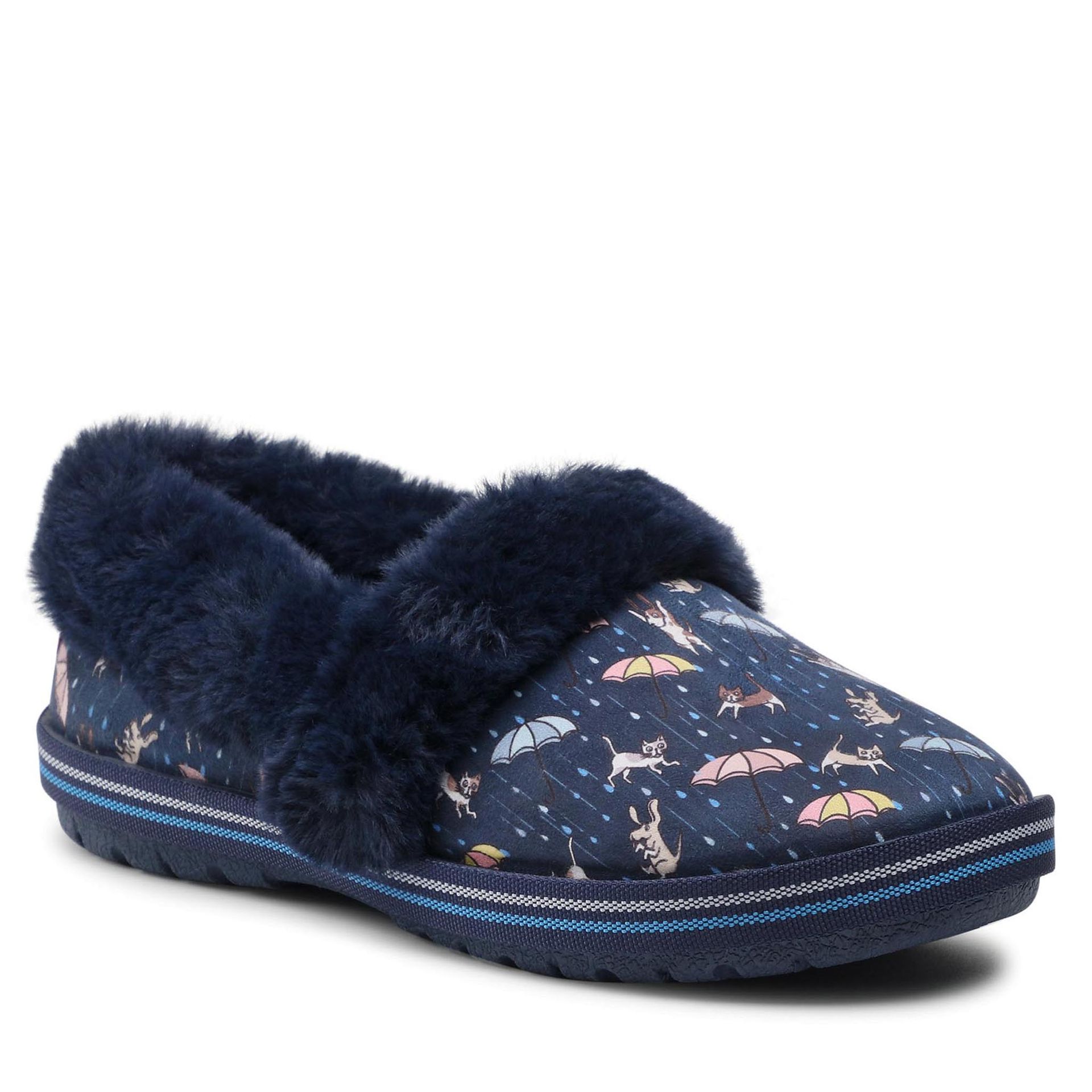 Skechers Kapcie BOBS Movie Night 113486/NVMT Navy/Multi