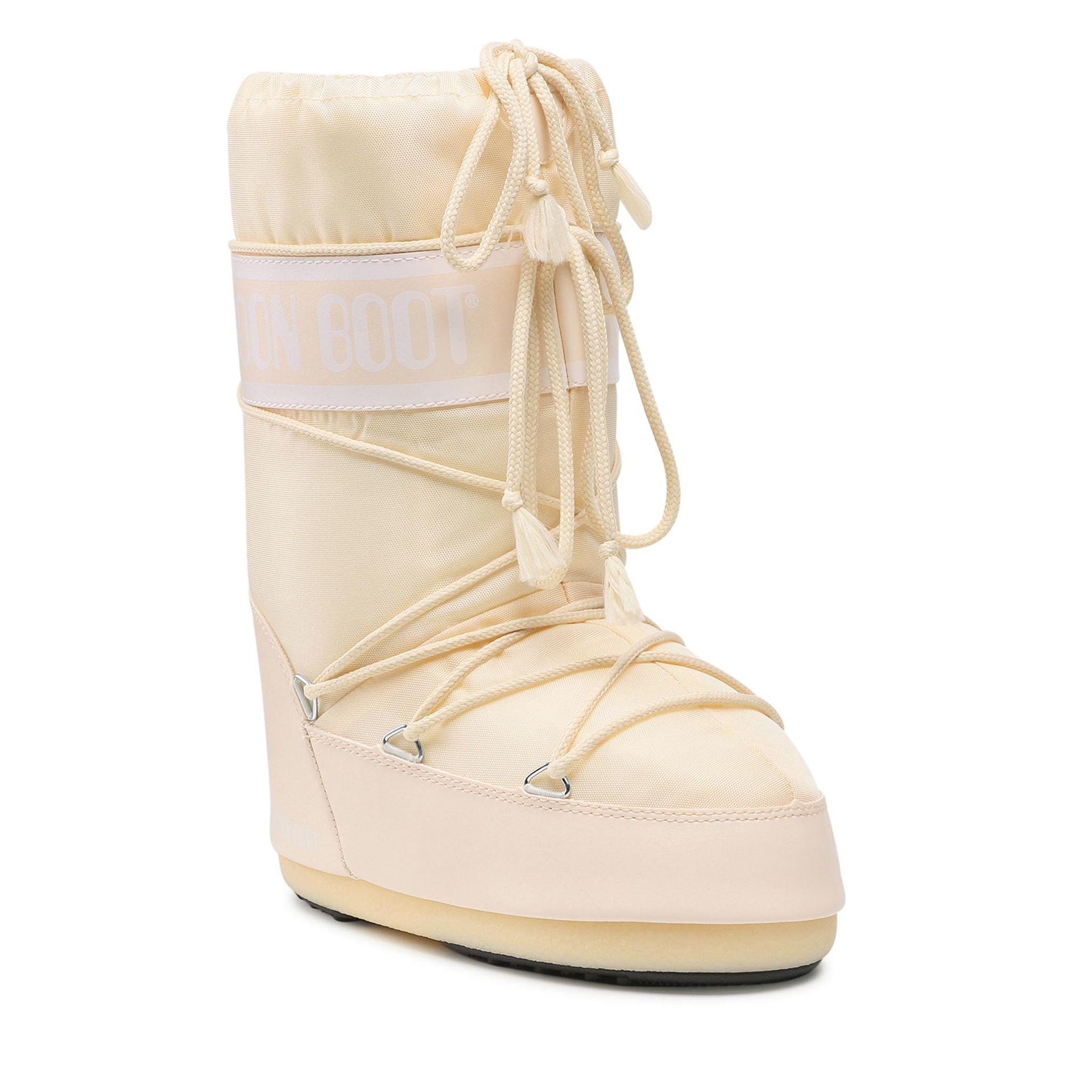 Śniegowce MOON BOOT - Nylon 14004400082 Cream