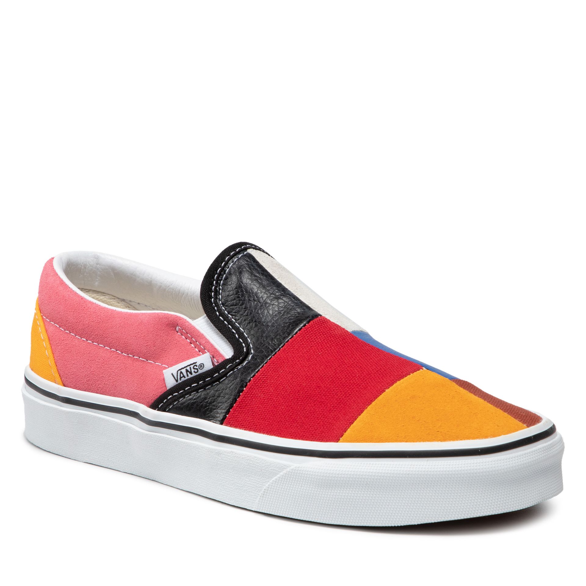 Vans Tenisówki Classic Slip-On VN0A38F7VMF1 (Patchwork) Multi/Ture Wh