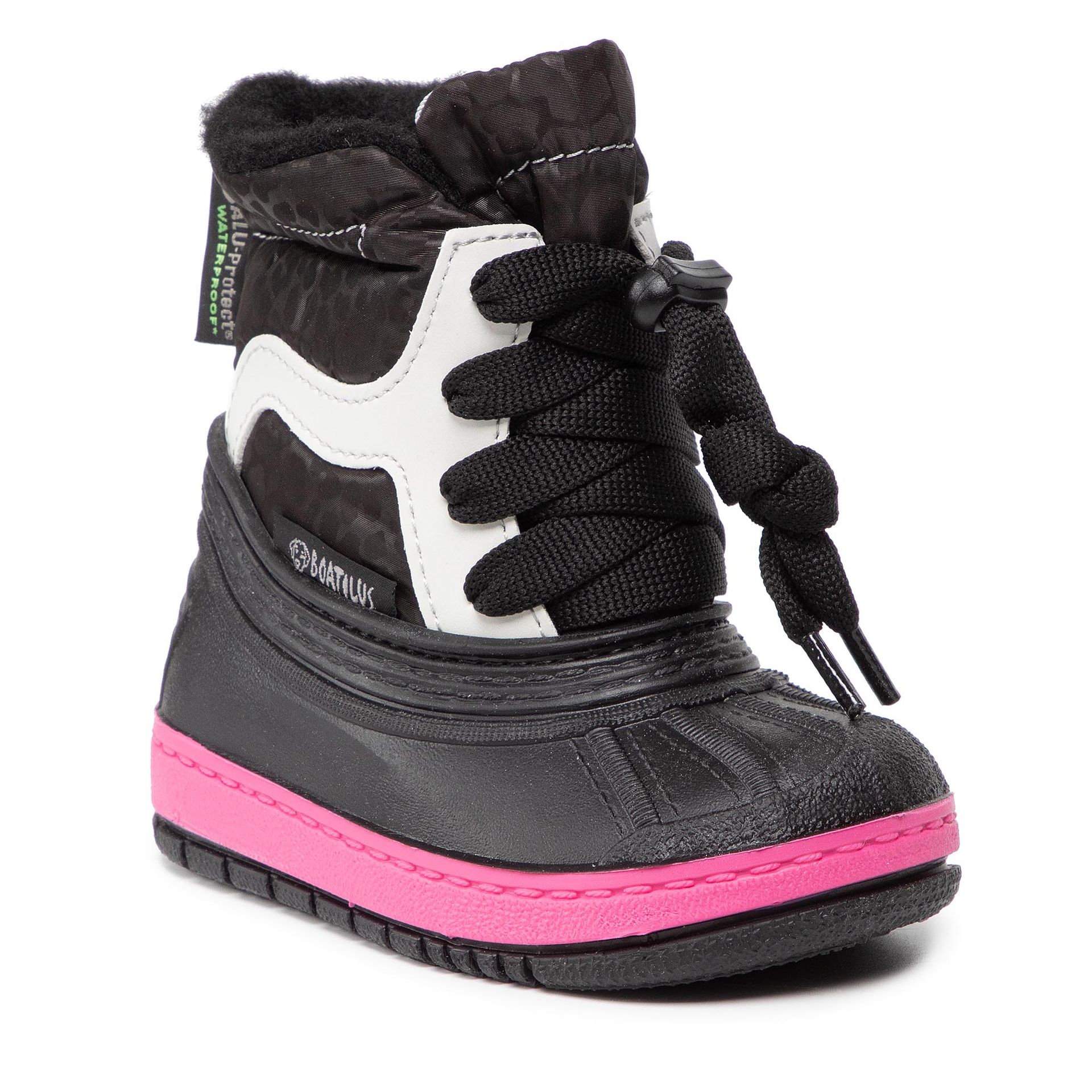 Śniegowce BOATILUS - Skaty Lace NS07 VAR.05ZU Black Fuxia