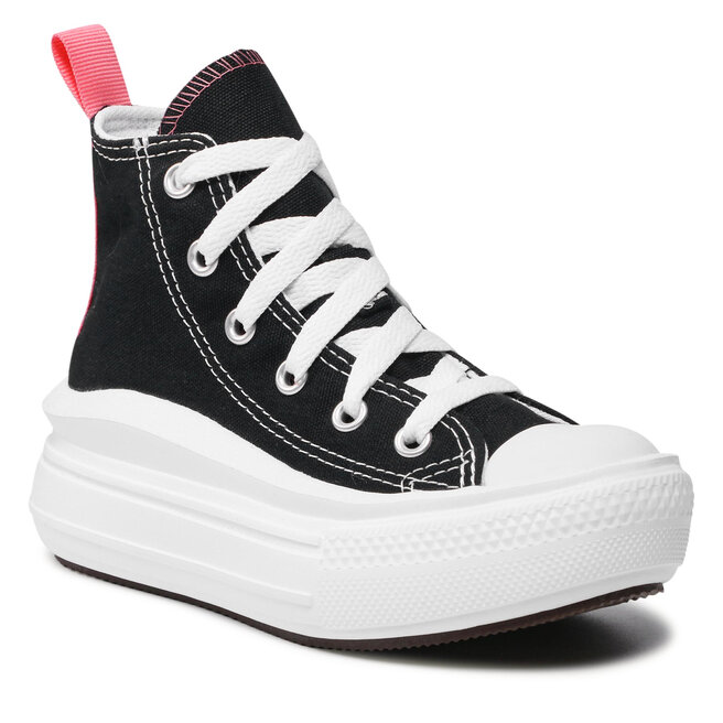 Trampki Converse Ctas Move Hi 371527C Black/Pink Salt/White