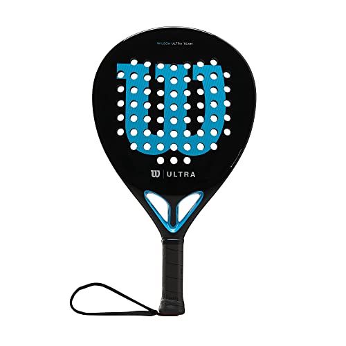 Wilson Ultra Team V2 Padel rakieta, włókno szklane/EVA, 366 g, czarny/niebieski, WR067011U2