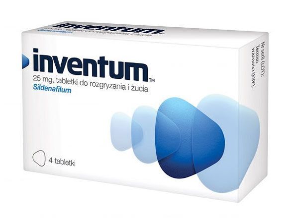 Aflofarm Inventum, tabletki do rozgryzania Sildenafilum 25 mg, 4 szt.