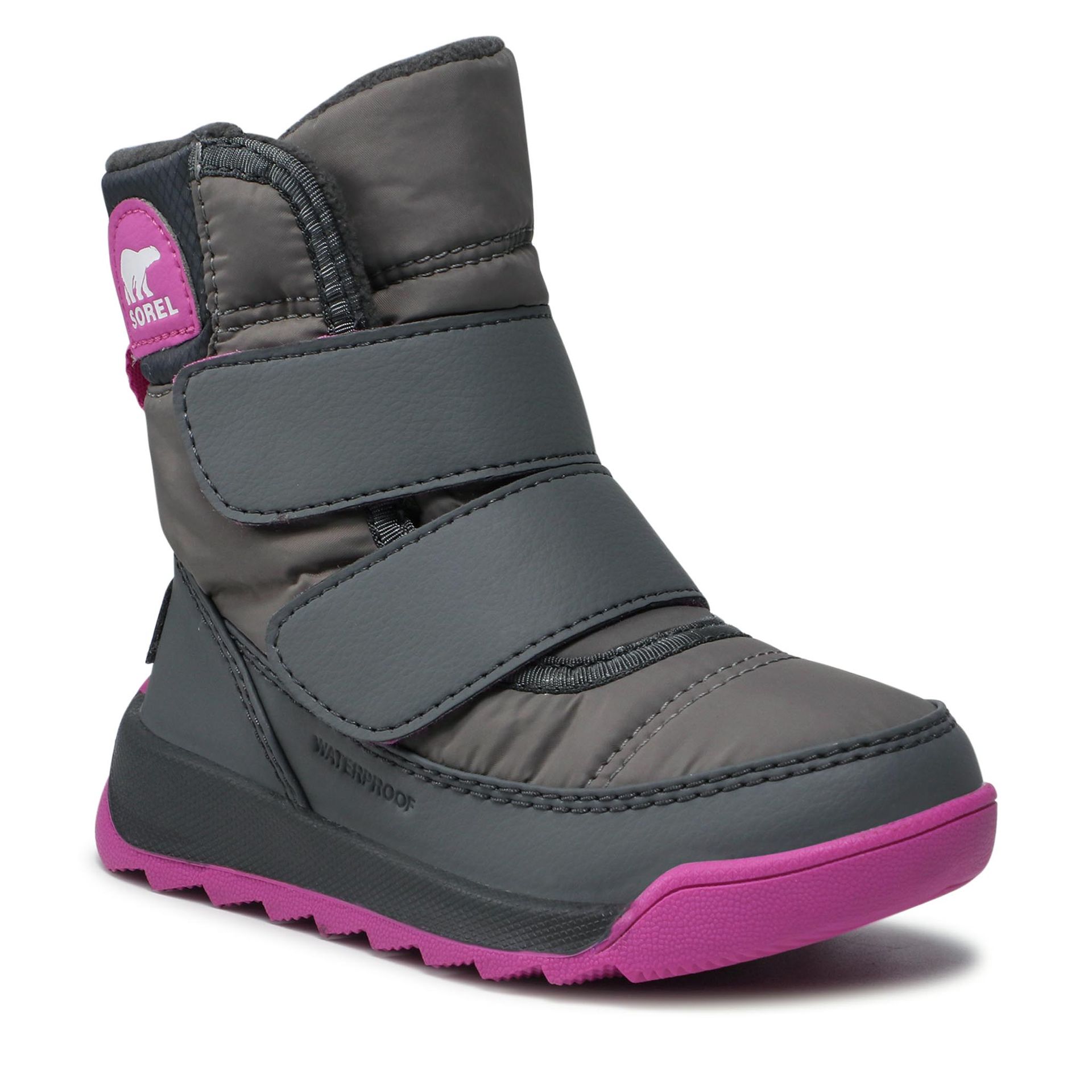 Sorel Śniegowce Childrens Whitney II Strap Wp NC3919 Quarry/Grill 052