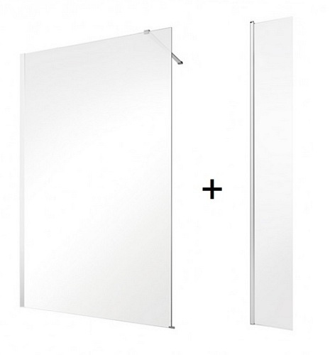 Ścianka 120 cm + ścianka boczna 30 cm Eco-N Flex Besco