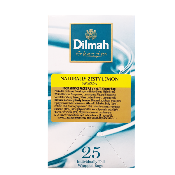 Dilmah Naturally Zesty Lemon Ex25 kopertowana DI.NAT.ZEST.LEM.25KO
